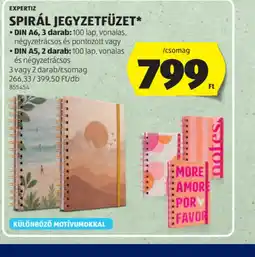 ALDI EXPERTIZ SPIRÁL JEGYZETFÜZET ajánlat