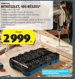 ALDI WORKZONE BITKÉSZLET, 105 RÉSZES ajánlat