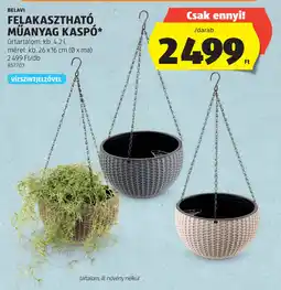 ALDI BELAVI MŰANYAG KASP ajánlat