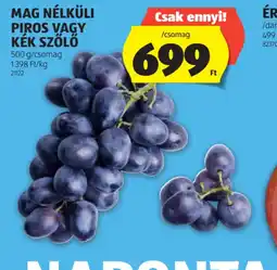 ALDI MAG NÉLKÜLI SZŐLŐ ajánlat