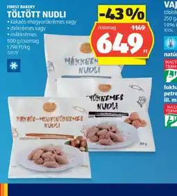 ALDI FINEST BAKERY TÖLTÖTT NUDLI ajánlat