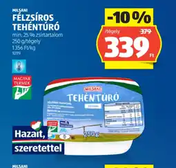 ALDI MILSANI FÉLZSÍROS TEHÉNTÚR ajánlat
