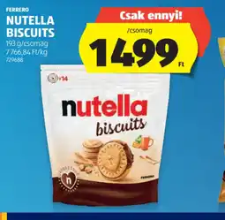 ALDI FERRERO NUTELLA BISCUITS ajánlat