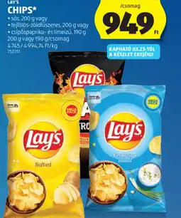 ALDI LAY'S CHIPS ajánlat