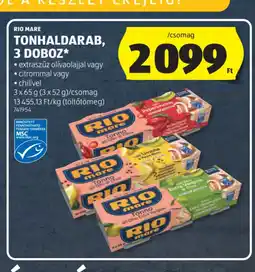 ALDI RIO MARE TONHALDARAB, 3 DOBOZ ajánlat