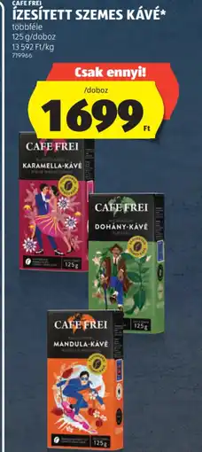 ALDI CAFE FREI ÍZESÍTETT SZEMES KÁVÉ ajánlat
