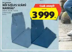 ALDI UP 2 FASHION NŐI SZÉLES SZÁRÚ NADRÁG ajánlat