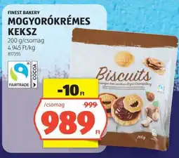 ALDI Finest Bakery Mogyorókrémes Keksz ajánlat