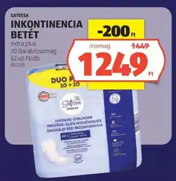ALDI Satesa Inkontinencia Betét ajánlat