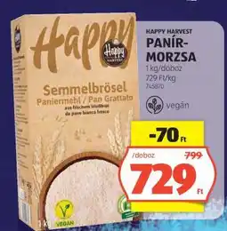 ALDI HAPPY HARVEST PANÍRMORZSA ajánlat
