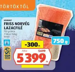 ALDI FRISS NORVÉG LAZACFILÉ ajánlat