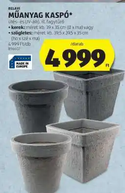 ALDI BELAVI Műanyag Kaspo ajánlat