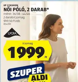 ALDI Női póló, 2 darab ajánlat