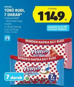 ALDI Pöttyös Túró Rudi, 7 darab ajánlat