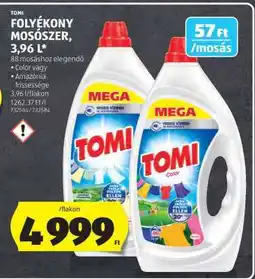 ALDI TOMI Folyékony mosószer, 3,96 L ajánlat