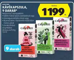 ALDI CAFÉ FREI KÁVÉKAPSZULA, 9 DARAB ajánlat