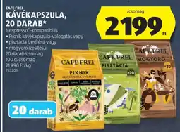 ALDI CAFE FREI KÁVÉKAPSZULA, 20 DARAB ajánlat