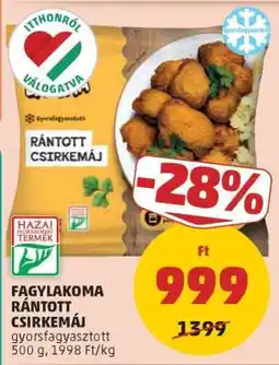 PENNY Fagylakoma Rántott Csirkemáj ajánlat