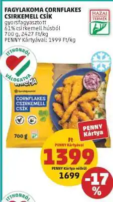 PENNY Fagylakoma Cornflakes Csirkemell Csík ajánlat
