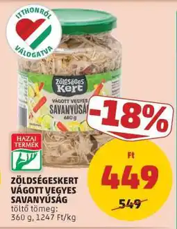 PENNY Zöldségeskert Vágott Vegyes Savanyúság ajánlat