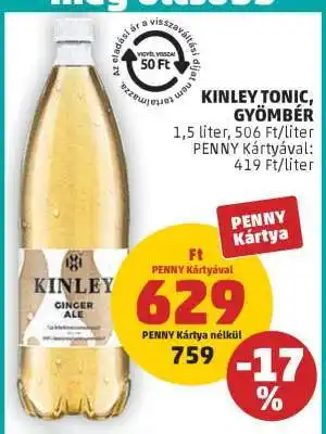 PENNY KINLEY Tonic / gyömbér ajánlat