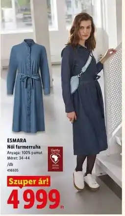 Lidl ESMARA Női farmerruha ajánlat