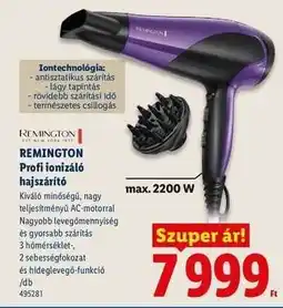 Lidl Remington Profi ionizáló hajszárító ajánlat