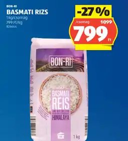 ALDI BON-RI BASMATI RIZS ajánlat