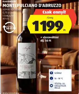 ALDI OLASZORSZÁG MONTEPULCIANO D'ABRUZZO ajánlat