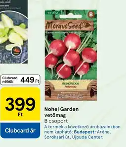 Tesco Nohel Garden vetőmag ajánlat