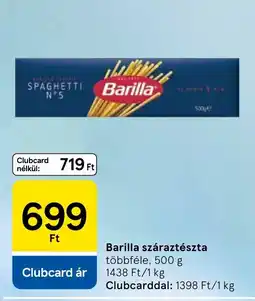 Tesco Barilla száraztészta ajánlat