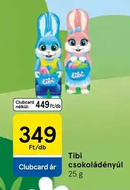 Tesco Tibi csokoládényúl ajánlat