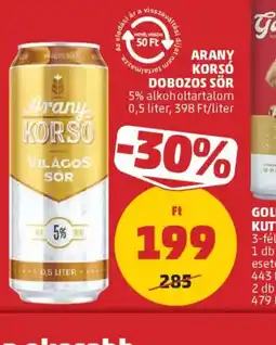 PENNY ARANY KORS DOBOZOS SÖR ajánlat