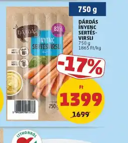 PENNY DÁRDÁS ÍNYENC SERTÉS-VIRSLI ajánlat