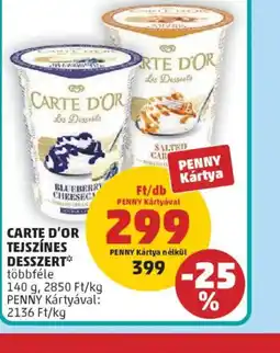 PENNY CARTE D'OR TEJSZÍNES DESSZERT ajánlat