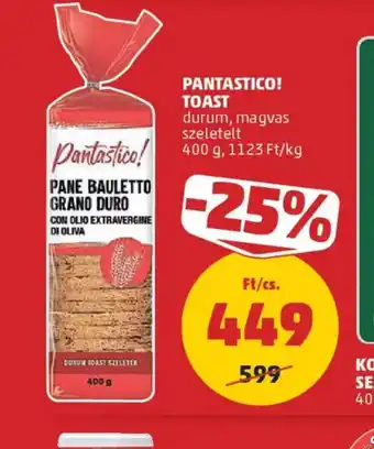 PENNY PANTASTICO! TOAST ajánlat
