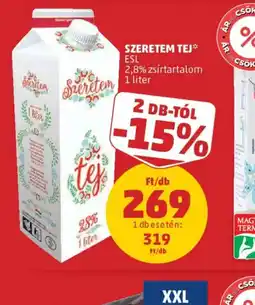 PENNY SZERETEM TEJ ESL ajánlat