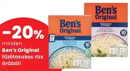 Spar Ben's Original főzőtasakos rizs ajánlat