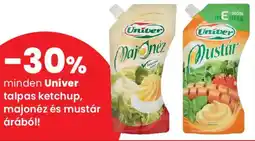 Spar Univer talpas ketchup, majonéz és mustár ajánlat