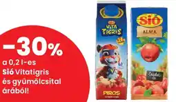 Spar Sió Vitatigris és gyümölcsital ajánlat