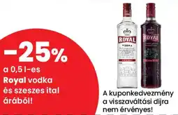 Spar Royal vodka és szeszes ital ajánlat