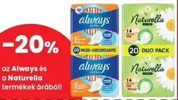 Spar Always és a Naturella termékek ajánlat