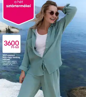 100% pamut blúz, nadrág nőknek