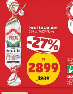 PENNY PICK TÉLISZALÁMI ajánlat