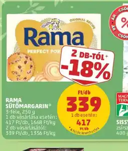 PENNY RAMA SÜTŐMARGARIN ajánlat