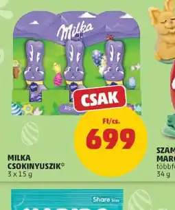 PENNY MILKA CSOKINYUSZIK ajánlat