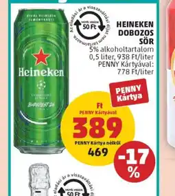 PENNY HEINEKEN DOBOZOS SÖR ajánlat