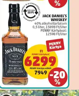 PENNY JACK DANIEL'S WHISKEY ajánlat