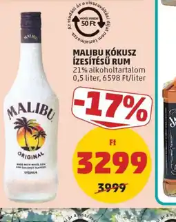 PENNY MALIBU KKUSZ ÍZESÍTÉSŰ RUM ajánlat