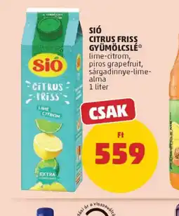 PENNY SI CITRUS FRISS GYÜMÖLCSLÉ ajánlat